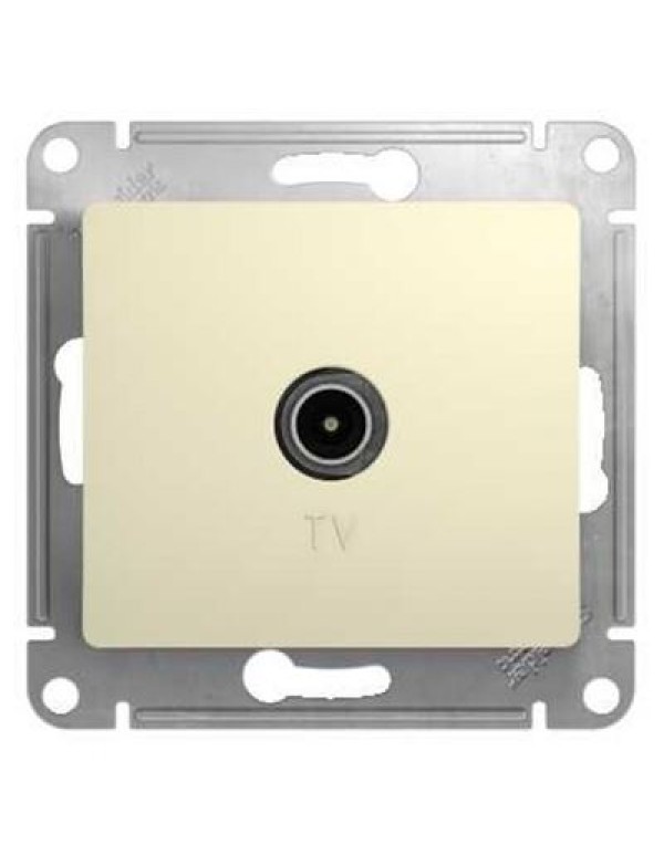 Розетка TV Glossa оконечная 1DB бежевая
