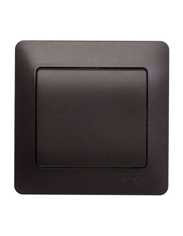 Выключатель Glossa 1кл шоколад