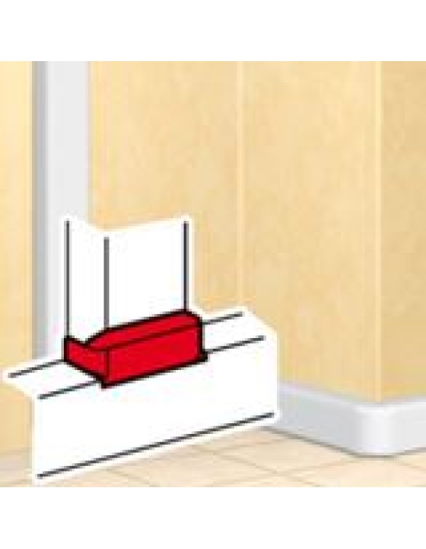 Отвод плоский Т DLP для перехода на канал 105 мм