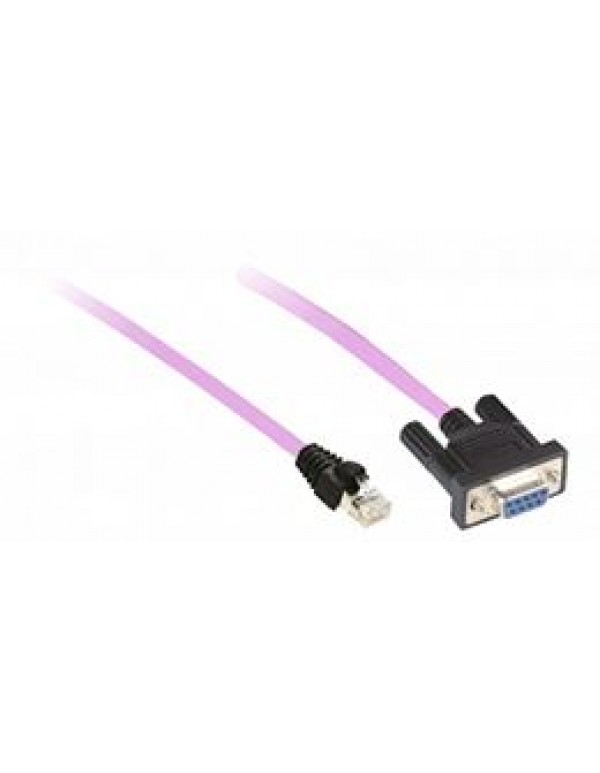 CANOPEN CABLE, 1M, SUB-D 9 FEMALE/RJ45