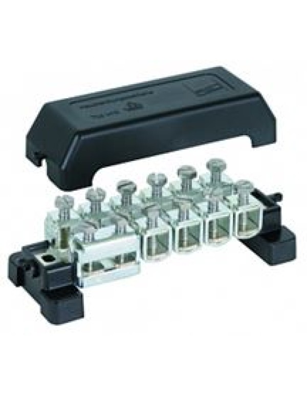 DEHN 563201 Шина уравнивания потенциалов K12 с насадными клеммами, вариант B (UV-исполнение), 10х2,5-95 кв. мм Cu/gal Sn