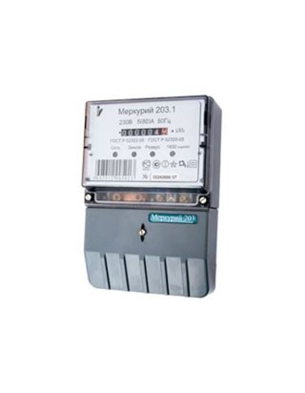 Счетчик Меркурий 203.1 5-80А/220В (1тар.) МЕХ