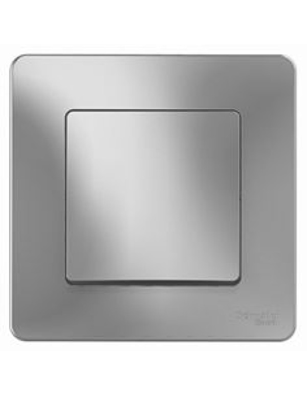 Переключатель 1-кл. 10А,Алюминий BLANCA