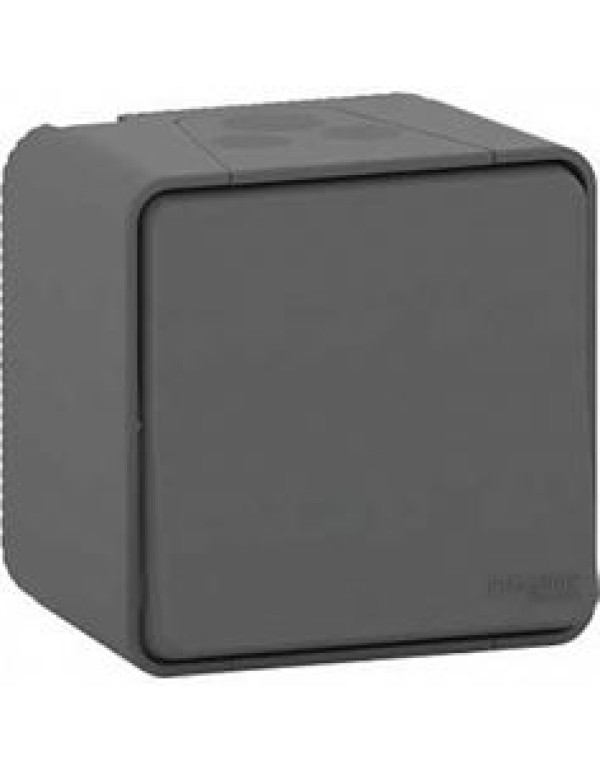 Переключатель 1-кл. 2-полюсный, О/У антрацит, IP55