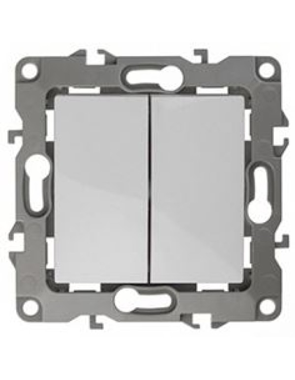 Переключатель 2-кл 10А 250В белый ЭРА12