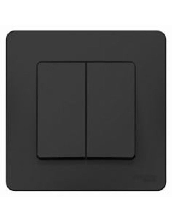 Переключатель 2-кл. 10А,Антрацит BLANCA