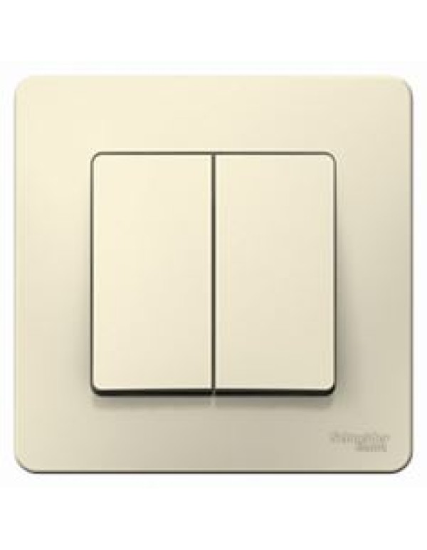 Переключатель 2-кл. 10А,Молочный BLANCA