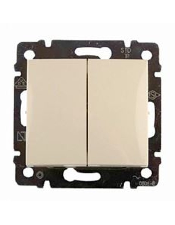 Переключатель Legrand Valena Classic 1-клавишный механизм с накладкой бежевый (695604)
