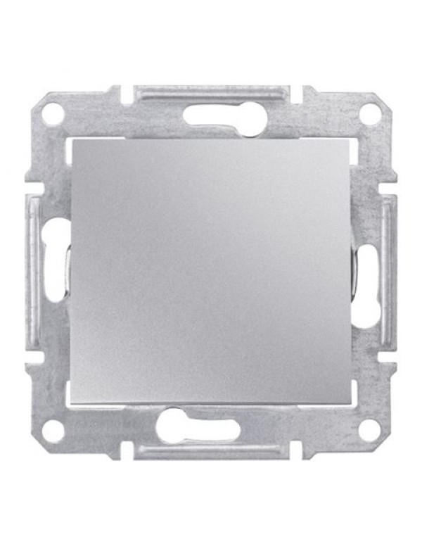 Переключатель Sedna 1кл алюминий сх.6