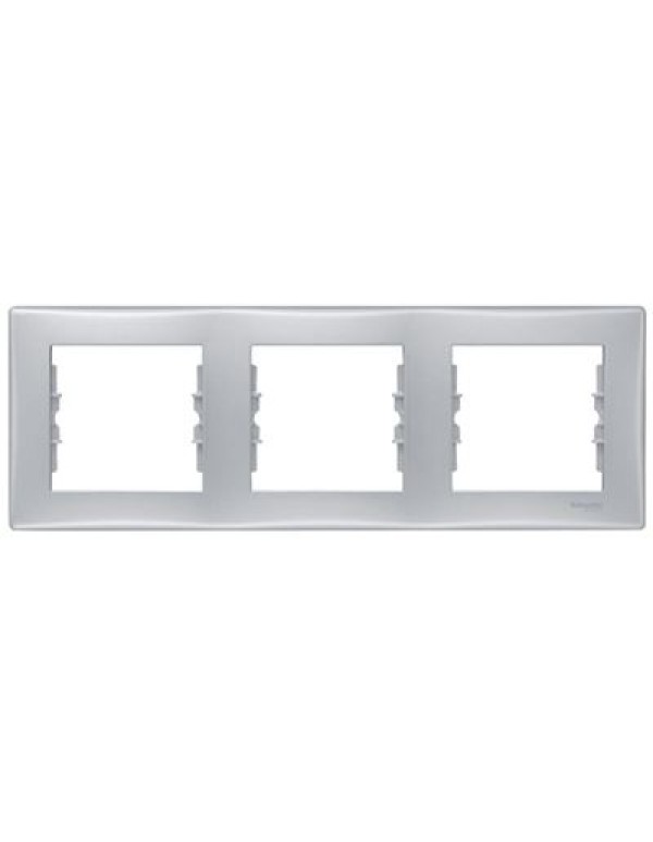 Рамка алюминий х3 гориз. Sedna