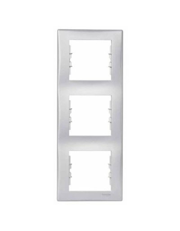 Рамка алюминий х3 вертик. Sedna