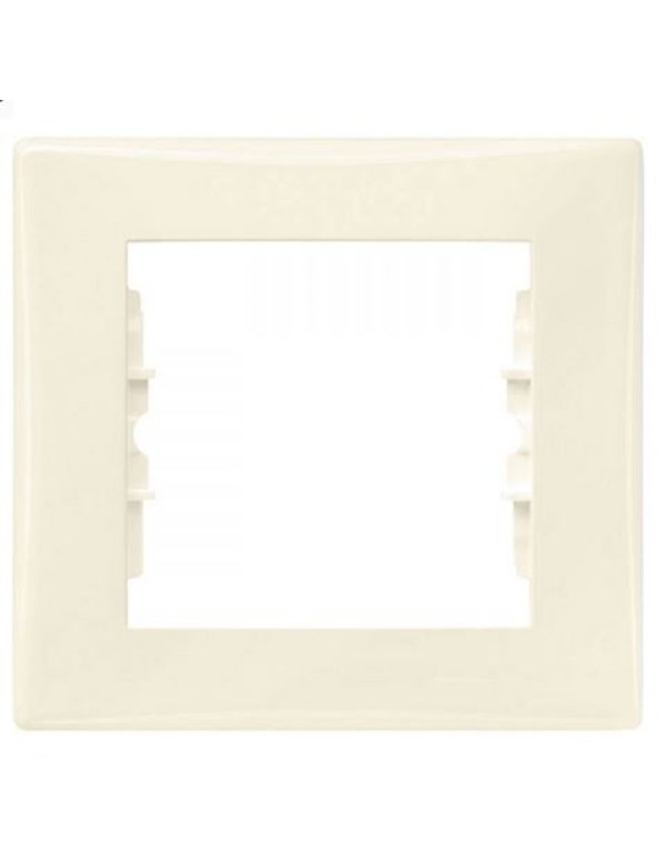 Рамка бежевая 1 пост. Sedna