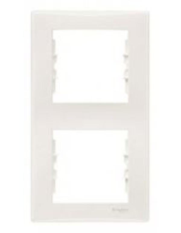 Рамка бежевая х2 вертик. Sedna