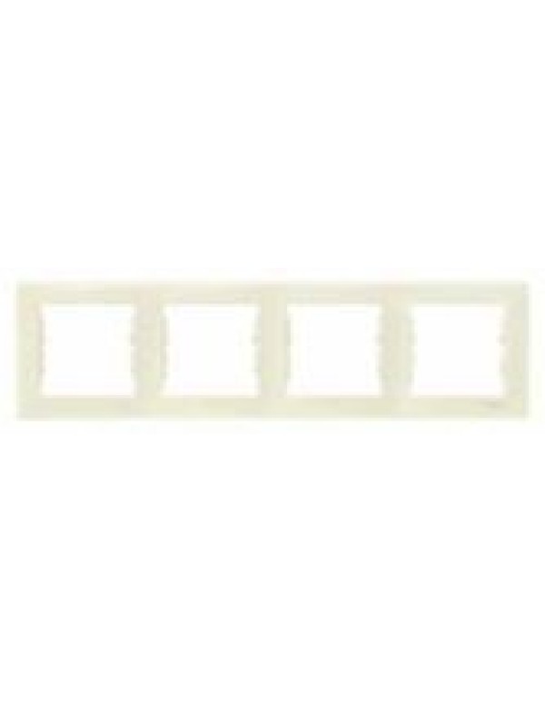 Рамка бежевая х4 гориз. Sedna