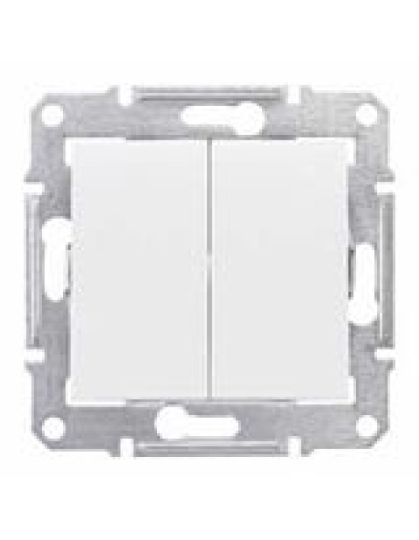 Выключатель Sedna 2кл. белый