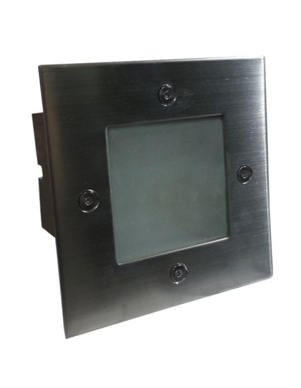 Светодиодный светильник мат. хром /белый/ 105*105*100, 0.02Wx16, IP54.