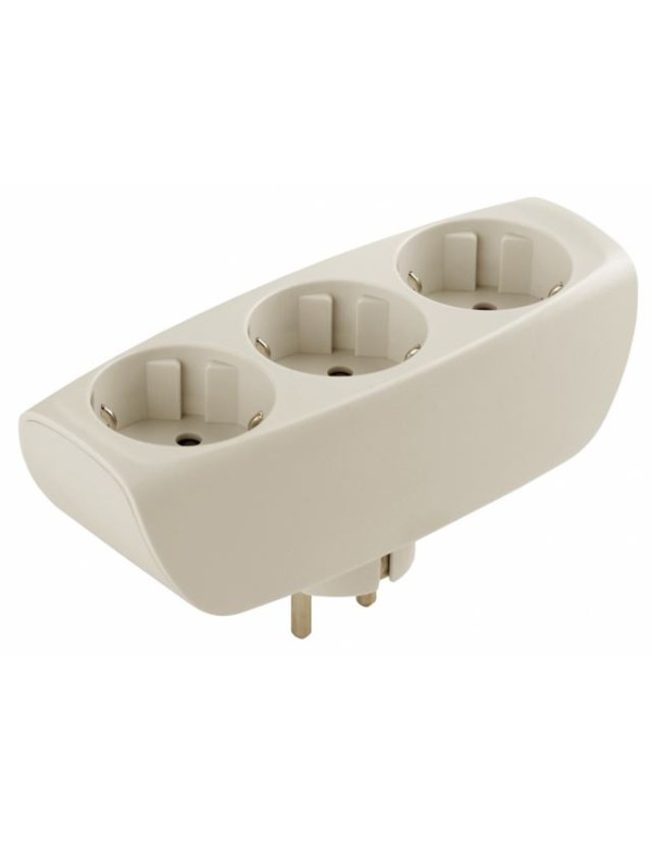 Тройник SP-4-I 4гн, без заземл (сл. кость) (10/60/2880) |Б0008206 | ЭРА