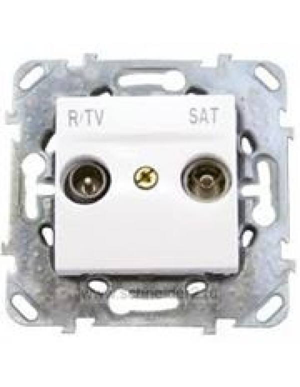 Unica Q TV/FM розетка одиночная Белый