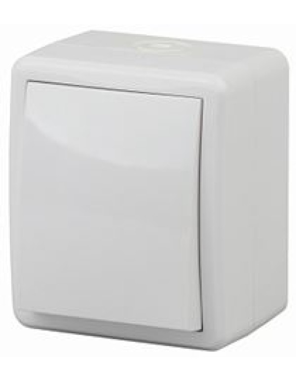 11-1403-01 ЭРА Переключатель IP54, 10АХ-250В, ОУ, Эра Эксперт, белый (16/160/2560)