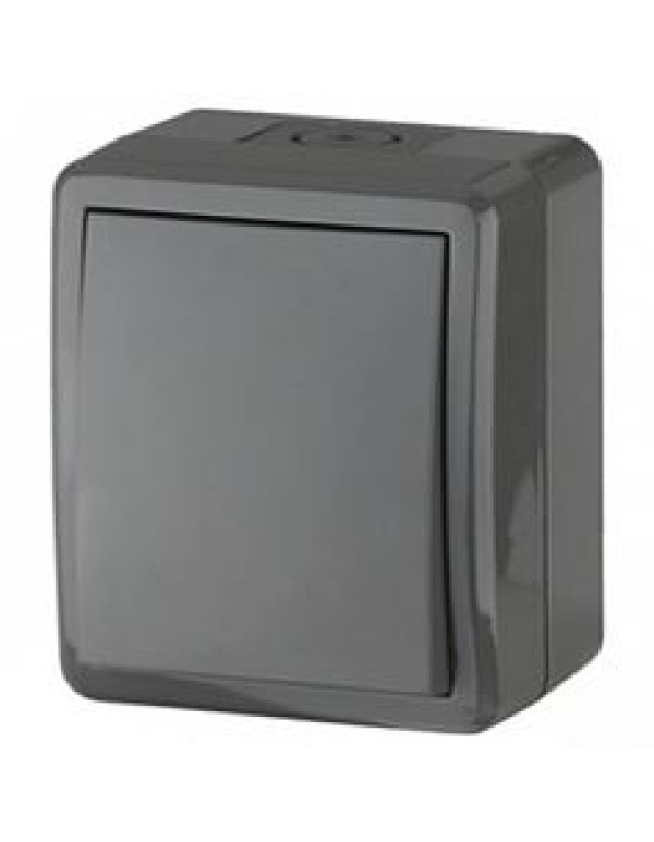 11-1403-03 ЭРА Переключатель IP54, 10АХ-250В, ОУ, Эра Эксперт, серый (16/160/2560)