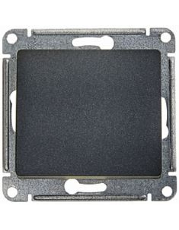 GLOSSA 1-клавишный ПЕРЕКЛЮЧАТЕЛЬ, сх.6, 10АХ, механизм, АНТРАЦИТ