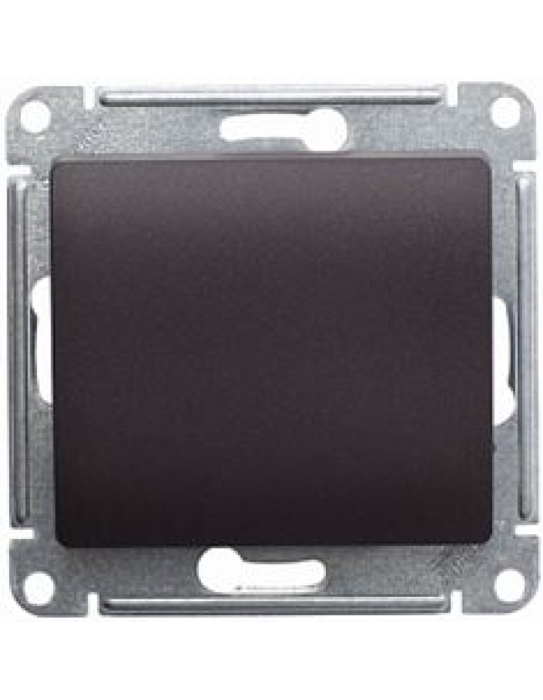 GLOSSA 1-клавишный ПЕРЕКЛЮЧАТЕЛЬ, сх.6, 10АХ, механизм, ШОКОЛАД