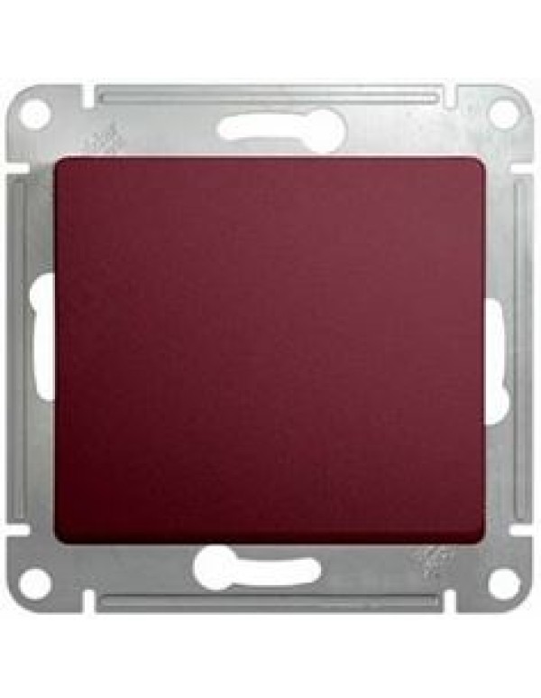 GLOSSA 1-клавишный ПЕРЕКЛЮЧАТЕЛЬ,сх.6,10AX, механизм, БАКЛАЖАНОВЫЙ