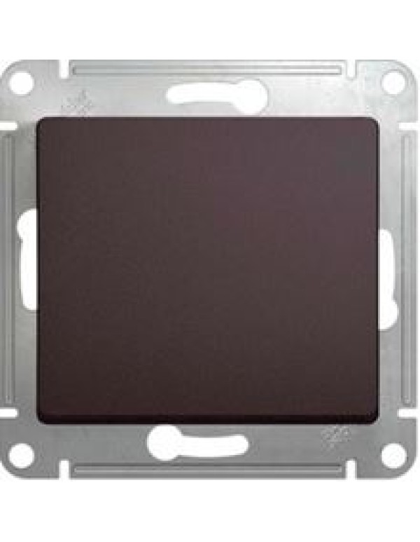 GLOSSA 1-клавишный ПЕРЕКЛЮЧАТЕЛЬ,сх.6,10AX, механизм, ГРАФИТ