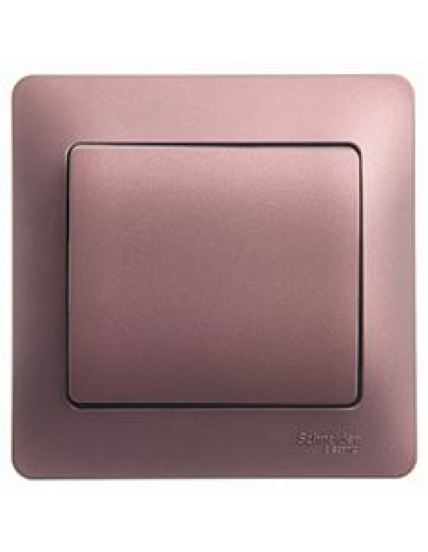 GLOSSA 1-клавишный ВЫКЛЮЧАТЕЛЬ,сх.1,10AX, в сборе, БАКЛАЖАНОВЫЙ