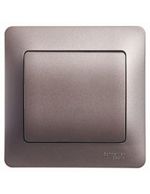 GLOSSA 1-клавишный ВЫКЛЮЧАТЕЛЬ,сх.1,10AX, в сборе, ГРАФИТ