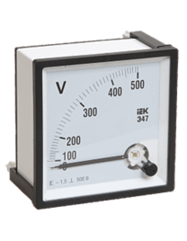 ИЭК Вольтметр Э47 600В класс точности  1,5 96х96мм (IPV20-6-0600-E)